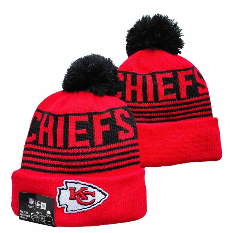Chiefs Team Logo Red Pom Cuffed Knit Hats YD,We sell and wholesale Chiefs Team Logo Red Pom Cuffed Knit Hats YD on line form chian!